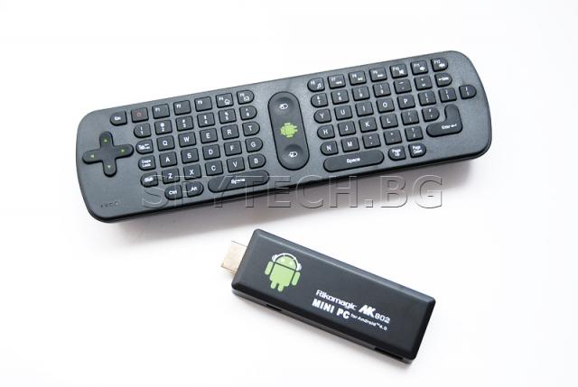 Безжична мини клавиатура + Мини PC TV миникомпютър
