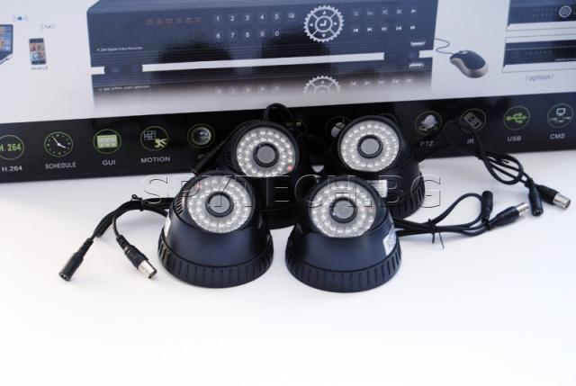 Комплект за видеонаблюдение - 8 камери